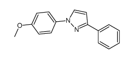 1-(4-methoxyphenyl)-3-phenylpyrazole Structure