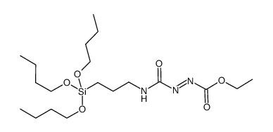 (n-C4H9O)3Si-(CH2)3-NH-CO-N=N-COOC2H5 Structure