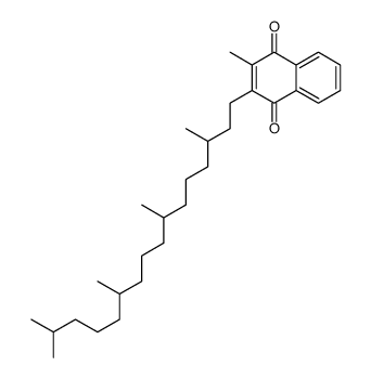 2-Methyl-3-(3,7,11,15-tetramethylhexadecyl)-1,4-naphthalenedione结构式