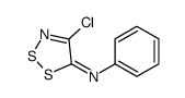 4-chloro-N-phenyldithiazol-5-imine Structure