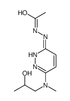 N'-[6-[2-hydroxypropyl(methyl)amino]pyridazin-3-yl]acetohydrazide结构式