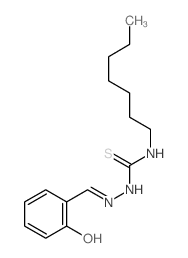 3-heptyl-1-[[(Z)-(6-oxo-1-cyclohexa-2,4-dienylidene)methyl]amino]thiourea Structure