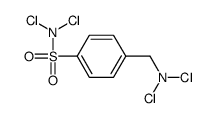 N,N-dichloro-4-[(dichloroamino)methyl]benzenesulfonamide结构式