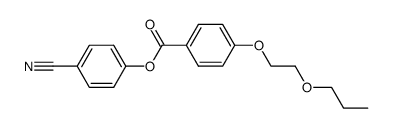 p-(2-Propoxyethoxy)benzoic acid p-cyanophenyl ester structure