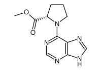 1-(7(9)H-purin-6-yl)-L-proline methyl ester Structure