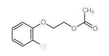 Ethanol,2-(2-chlorophenoxy)-, 1-acetate structure