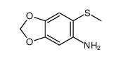 6-(METHYLTHIO)BENZO[D][1,3]DIOXOL-5-AMINE Structure