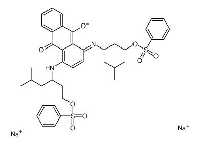 disodium [(9,10-dihydro-9,10-dioxo-1,4-anthrylene)bis[imino[3-isopropylpropane-1,3-diyl]]]bis(benzenesulphonate) Structure