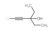 1-Pentyn-3-ol, 1-chloro-3-ethyl- structure