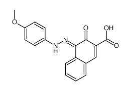4-[(4-methoxyphenyl)hydrazinylidene]-3-oxonaphthalene-2-carboxylic acid Structure