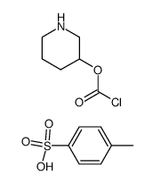 piperidin-3-yl carbonochloridate 4-methylbenzenesulfonate结构式