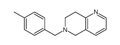 6-[(4-methylphenyl)methyl]-7,8-dihydro-5H-1,6-naphthyridine结构式