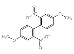 4-methoxy-1-(4-methoxy-2-nitro-phenyl)-2-nitro-benzene Structure