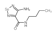 4-Amino-N-butyl-1,1,2,5-selenadiazole-3-carboxamide structure