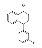 4-(m-fluorophenyl)-1-tetralone结构式