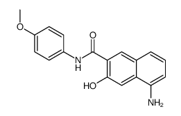 5-amino-3-hydroxy-N-(4-methoxyphenyl)naphthalene-2-carboxamide结构式