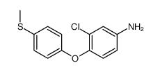 3-chloro-4-(4-methylsulfanylphenoxy)aniline结构式