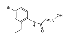 N-(4-bromo-2-ethylphenyl)-2-(hydroxyimino)acetamide Structure