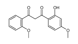 1-(2-hydroxy-4-methoxy-phenyl)-3-(2-methoxy-phenyl)-propane-1,3-dione结构式