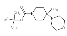 1-BOC-4-METHYL-4-MORPHOLIN-4-YL-PIPERIDINE Structure