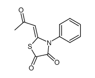 2-acetonylidene-3-phenyl-1,3-thiazolidine-4,5-dione Structure