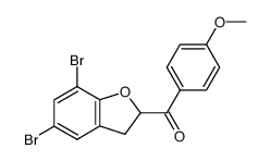 2-anisoyl-5,7-dibromo-2,3-dihydrobenzofuran结构式