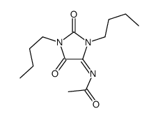 N-(1,3-dibutyl-2,5-dioxoimidazolidin-4-ylidene)acetamide Structure