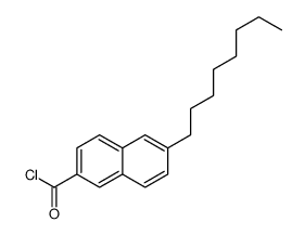 6-octylnaphthalene-2-carbonyl chloride Structure