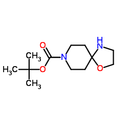 叔-丁基 1-恶-4,8-二氮杂螺[4.5]癸烷-8-羧酸酯结构式