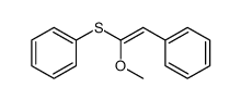 (E)-1-methoxy-2-phenyl-1-(phenylthio)ethene结构式