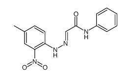 2-[(4-methyl-2-nitrophenyl)hydrazinylidene]-N-phenylacetamide结构式