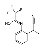 N-[2-(1-cyanoethyl)phenyl]-2,2,2-trifluoroacetamide Structure