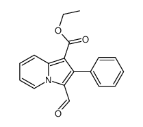 ethyl 3-formyl-2-phenylindolizine-1-carboxylate Structure