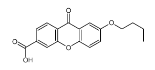 7-butoxy-9-oxoxanthene-3-carboxylic acid结构式