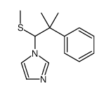 1-(2-methyl-1-methylsulfanyl-2-phenylpropyl)imidazole结构式