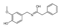 N-[(4-hydroxy-3-methoxyphenyl)methyl]-2-phenylacetamide结构式