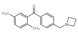 4'-AZETIDINOMETHYL-2,5-DIMETHYLBENZOPHENONE Structure