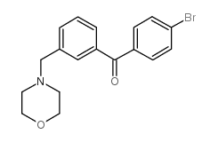 4'-BROMO-3-MORPHOLINOMETHYL BENZOPHENONE结构式