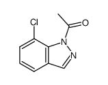 1-acetyl-7-chloro-1H-indazole Structure