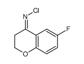 N-chloro-6-fluoro-2,3-dihydrochromen-4-imine Structure