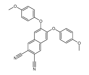 6,7-bis(4-methoxyphenoxy)naphthalene-2,3-dicarbonitrile Structure