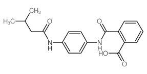 2-({4-[(3-Methylbutanoyl)amino]anilino}carbonyl)-benzoic acid结构式