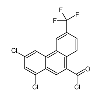 1,3-dichloro-6-(trifluoromethyl)phenanthren-9-carbonyl chloride结构式