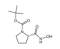 (S)-Nα-Boc-proline hydroxamic acid Structure