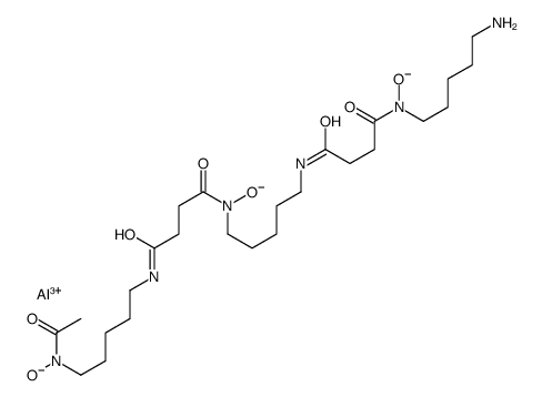 aluminum,N-[5-[[4-[5-[acetyl(oxido)amino]pentylamino]-4-oxobutanoyl]-oxidoamino]pentyl]-N'-(5-aminopentyl)-N'-oxidobutanediamide Structure