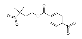 3-Nitro-3-methyl-butanol-(1)-(4-nitro-benzoat)结构式