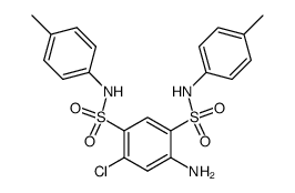 1-Amino-3-chlor-benzoldisulfonsaeure-(4,6)-bis-p-toluidid结构式