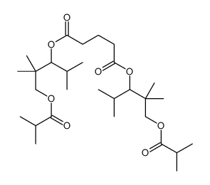 bis[2,2-dimethyl-1-(1-methylethyl)-3-(2-methyl-1-oxopropoxy)propyl] glutarate structure