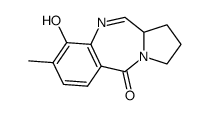 9-hydroxy-8-methyl-1,2,3,11a-tetrahydro-benzo[e]pyrrolo[1,2-a][1,4]diazepin-5-one Structure