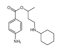 4-(cyclohexylamino)butan-2-yl 4-aminobenzoate结构式